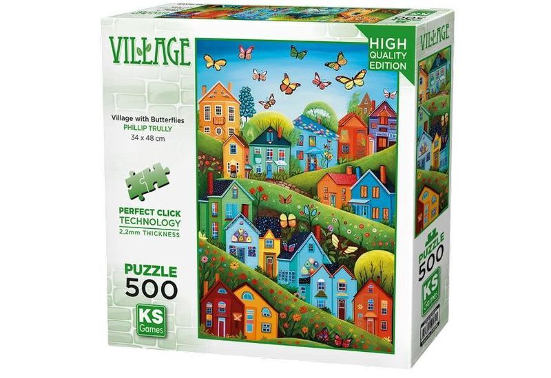 Village With Butterflies